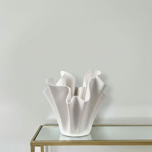 Skulptural Designvas i Keramik (29x29 cm)