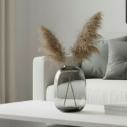 Elegant Glass Vase ~ (26×18×7 cm / 10×7×3 in)